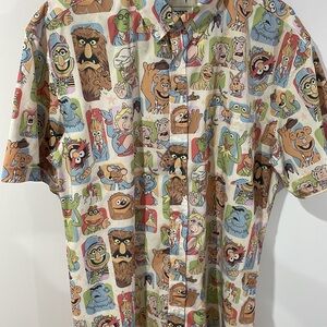 RSVLTS Multicolor Muppet Characters Men's Shirt
